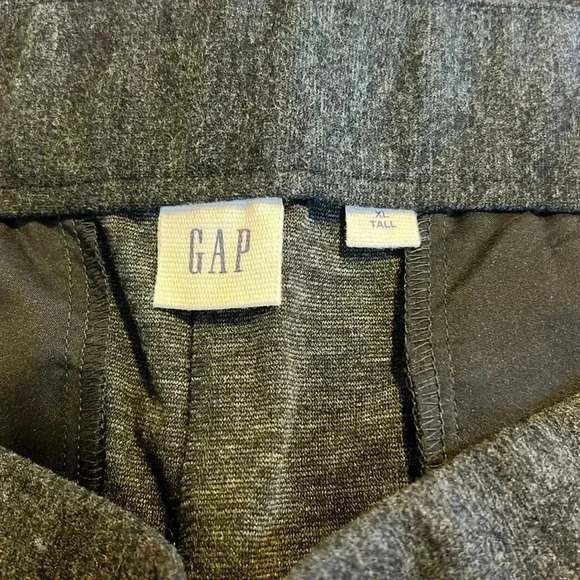 Gap Women’s Pull On Wide Leg Flare Thick Dark Gray Slacks 1040 - Picture 3 of 4